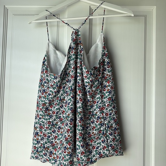 J. Crew Scalloped Floral Colorful Tank Top size 6 - Picture 5 of 6
